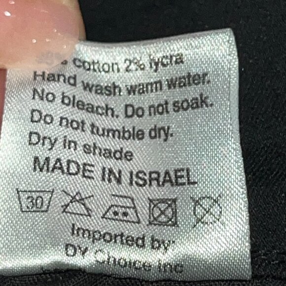 Bevy Flog - Amanda Black Wide Leg Flare Denim Raw Hem & Elastic Waist Jeans 29 - Picture 11 of 11